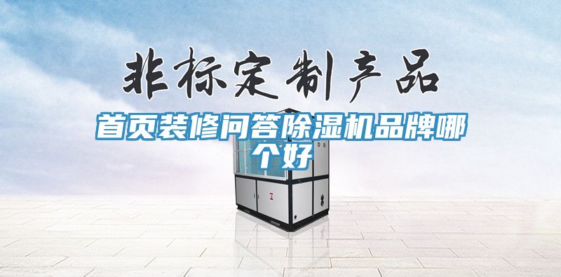 首頁(yè)裝修問(wèn)答除濕機(jī)品牌哪個(gè)好